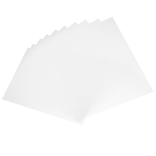 HOMOCONO 10 Láminas de Pvc Transparente y Diseño Ligero para Manualidades Alta Transmitancia para Tableros Protectores y Proyectos DIY