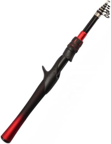 ミニ伸縮ルアーロッドセット 釣り竿 ルアーロッド コンパクトロッド グラスファイバー 竿 式 持ち運び簡単 海 軽量 川 湖り 土手 海水・淡水 初心者・愛好家に最適 ロッド (2.4メートル,グリップ)