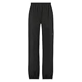 AGU GO Essential Regenhose Damen und Herren, Fahrradhose Wasserdicht und Winddicht, Unisex, Atmungsaktiv - Schwarz - XS