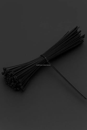 Proalet Plastik Kablo Bağı, 100 Adet, Isıya Dayanıklı, Kablo Tutturma Bağı, 6,6 Naylon, Kablo Kelepçesi, Klips Seti, Elektrik Tesisatı, Ofis, Ev Kullanımı İçin Kablo Düzenleyici (Siyah, 4.8 x 250 mm) - Görsel 5