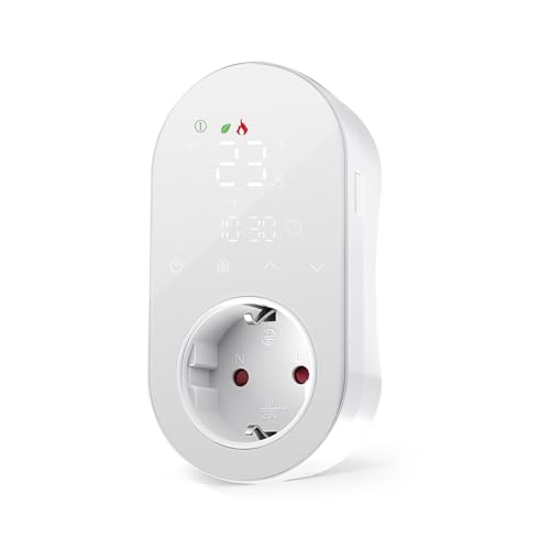Jadeshay Funk Thermostat Steckdose 16A WLAN Thermostat Steckdose...