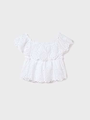 Mayoral 22-06128-085 - Blusa Ricamata per Bambine