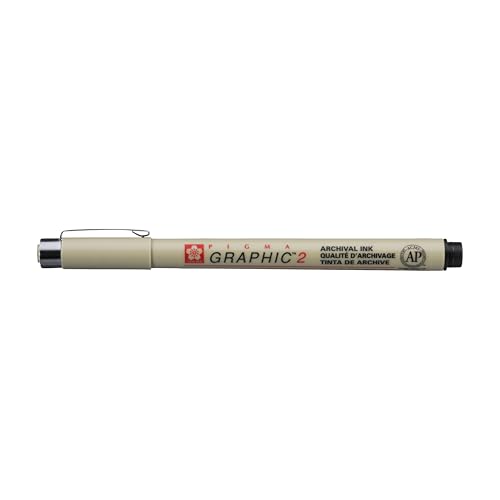 Sakura Xsdk2-49 Black Graphic Drawing Pen 2.0Mm