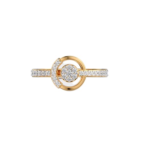 Bague d'éternité moissanite ronde pour illuminer votre style quotidien