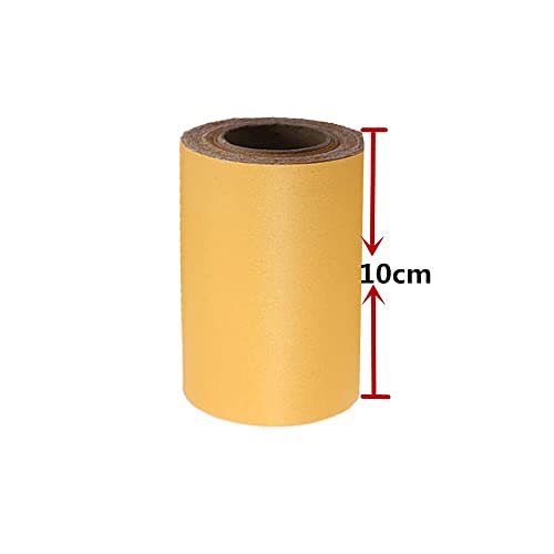 Self Adhesive Solid Color Frosted Wallpaper Border Stick Waterproof Wall Border Easy To Apply Kitchen Bathroom Tiles Sticker 4 X 196Inch (Dark Yellow) #TOP4