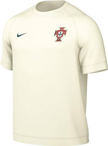 Nike Men's Shirt Fpf M NK Travel Top SS, Sail/University Red/Geode Teal, FJ7392-133, XL