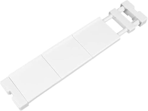 Vilom つっぱり棚 フラット スリム ホワイト 強力伸縮タイプ つっぱり棒用棚板 ドリル不要 高耐荷重 滑り止め付き キッチン・窓辺・隙間収納対応 おしゃれ 突っ張り棒棚 (50-80cm)