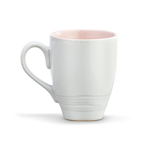 Demdaco Lovebirds Watercolor Pink 16 Ounce Ceramic Stoneware Coffee Mug #TOP1