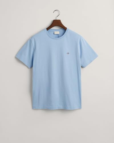 Gant Herren REG Shield SS T-Shirt, Capri Blue, XXS – Ansicht 4