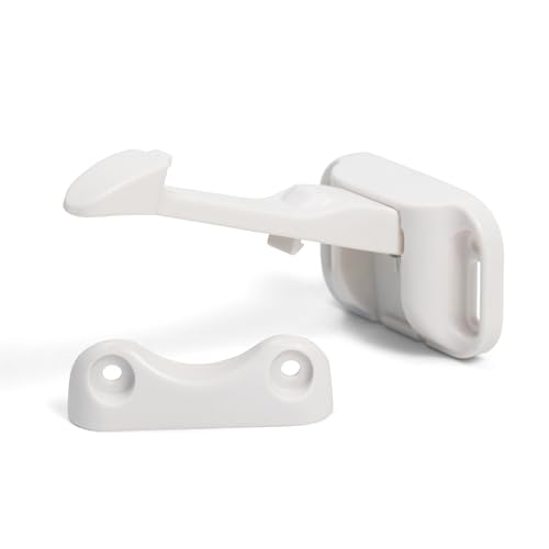 Image of Regalo 12 Pack Child Safety Cabinet Locks, Baby Proofing Drawer and Cabinet Latches with No Drill 3M Adhesive Strips, White