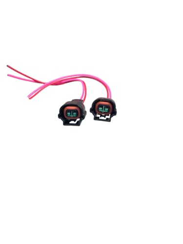 Image of 2-Pin Horn Connector Socket with Wiring Harness, Compatible with Hyundai Creta PART NUMBER 96651BV000 HIGH OR 96641BV000 LOW HYU 1898004015AS PACK OF TWO Arco Autozone Ecom