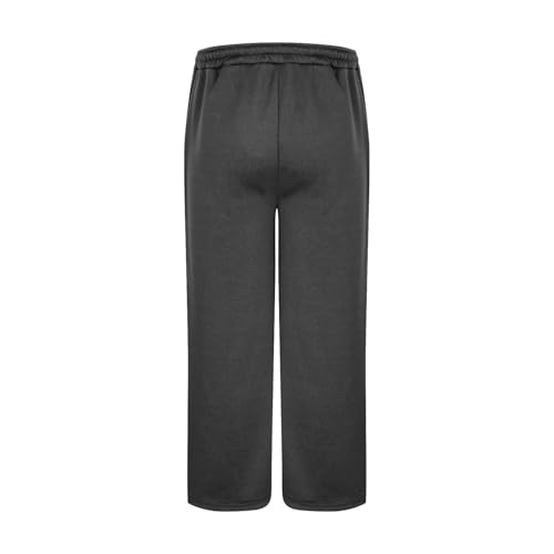 Mens Baggy Sweatpants Wide Leg Elastic Waist Drawstring Trousers Casual Loose Cotton Joggers with Pockets3