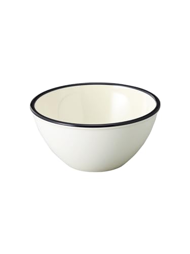 台和 ボウル 皿 メラミン食器 食洗機対応 アイボリー 11.5cm 290ml 1個入 ホーロー調 北欧調カラー スタッキング可能 アウトドア キャンプ 業務用 日本製 Torico HR-11-IV
