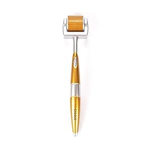 Professional Derma Roller Individual Real Needle Titanium 192 Micro Needles Cosmetic Microdermabrasion Instrument Microneedling – Storage Case & Manual Included