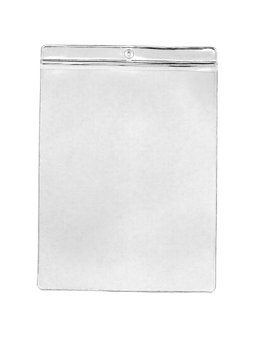 VVE698 - Vinyl Envelopes Tag Pockets Clear Vinyl - Price Card Pouches - Job Ticket Holders 50 Per Pack - (6 1/2" x 9 1/8" Vertical)