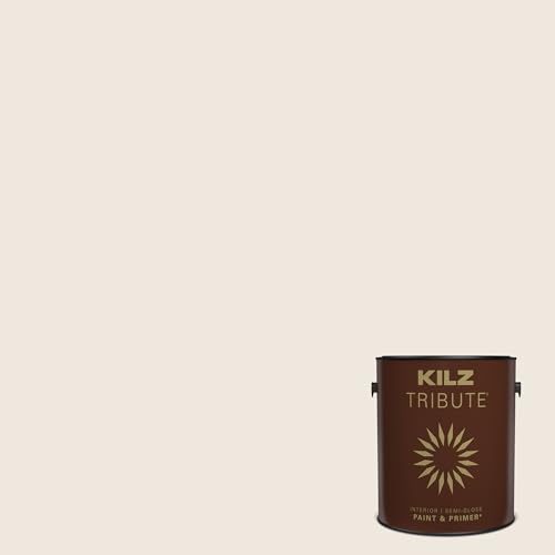 KILZ Tribute Paint & Primer, Interior, Semi-Gloss, Windmill White