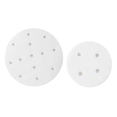 COLLBATH 200枚 使い捨て蒸篭紙 丸型蒸し器用調理ペーパー 入り あき設計 蒸気循環促進 点心 饅頭 餃子対応 蒸し料理用家用マット