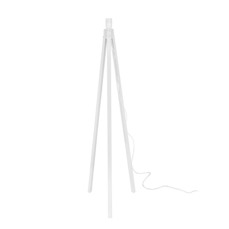 Lampadaire trépied en bois 125H cm blanc - Rodi ASZ1239