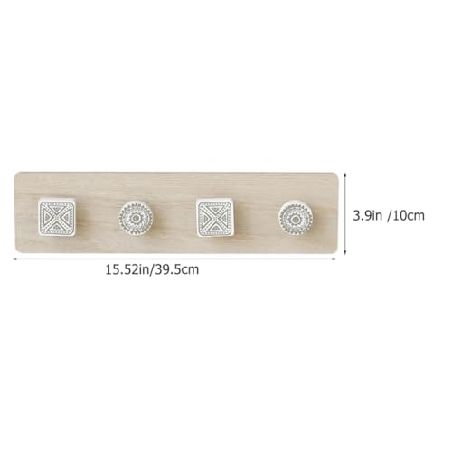 Perchero de pared de madera de diseño sofisticado y alta resistencia para sombreros 6