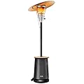 Mars Explo 5,0000 BTU Patio Heater for Outdoor Use With Adjustable Heat Focusing Top, Table Design, Stainless Steel Burner, Wheels,Propane Heater for Garden, Commercial and Residential, Black