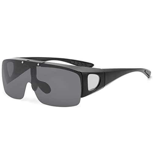 Night Vision Driving Glasses Anti Glare Fit Over Prescription Glasses Flip Up Polarized Sunglasses For Women Men