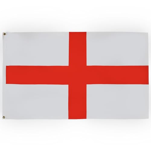 AZ FLAG, England Flag, 3x5 Ft, Light Polyester English Banner with Two Brass Eyelets, Fade Resistant, Vivid Colors
