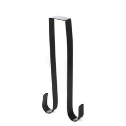 Factory Direct Craft Over the Door Black Metal Double Wreath Hanger - You can display two wreaths with this hanger