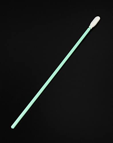 Qwork Cleaning Swab Kit, 100 Pieces 6.4" Long Handle Cleanroom Foam Tip Cleaning Swab For Firearm, Optics Lens, Camera Sensors, Electronics, Groove Space And Hard-To-Reach Area #TOP3