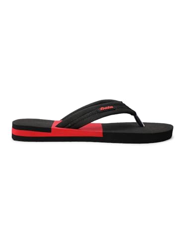 Image of Bata 8712 Jake E: Grey Casual Thong Slip-On Slippers for Men