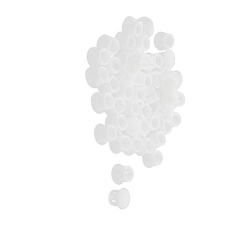 50 Piezas Cubiertas para Agujeros SKT-8 Plástico Blanco miniatura 1