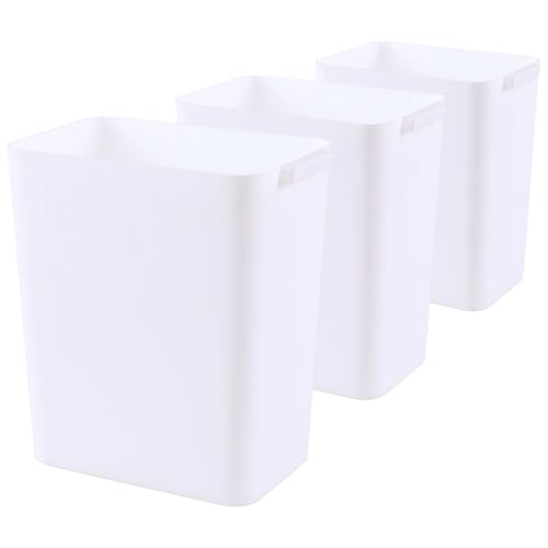 Canecas de Basura Plasticas 4.5 Gal Blanco Pack 3 miniatura 7