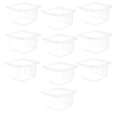 10 Stück Transparente Reptilienbox mit Belüftung, Kunststoff