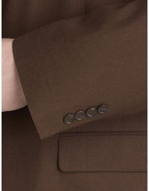 Oak Hill by DXL Men's Big and Tall Linen Blend Suit Jacket, Brown4