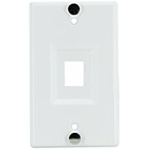 Legrand On-Q WP3467WH Phone Wall Plate, Keystone Wall Plate with Phone Jack Plate, Certified with UL Standards and CSA, White