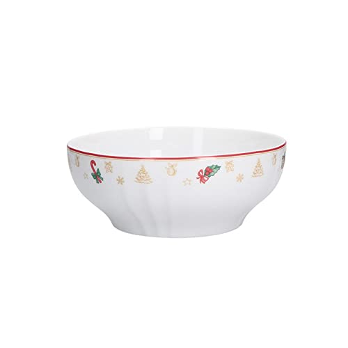 LA PORCELLANA BIANCA Ensaladera navideña de porcelana Christmas Edition Ø23 cm Cover