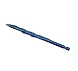 1/4 pièces 6.35mm bleu hexagonal tête inclinable excentrique triangulaire foret multifonctionnel Overlord carreaux de céramique pierre roche dalle spécial Dril