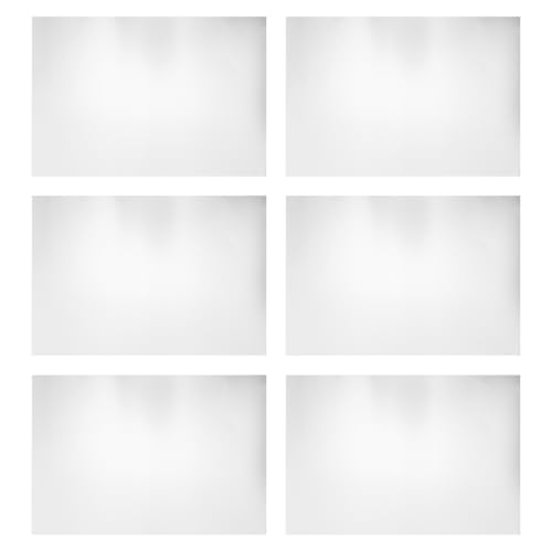 BUGUUYO 6 Láminas de Aluminio Anodizado A4 11,7 Plateadas para Grabado Láser, Placas Metálicas DIY Resistentes para Señalización Interior y Exterior, Láminas de Aluminio para