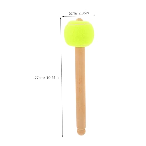 Baquetas para batería de madera y PE, color beige, tamaño 27,00 x 6,00 x 6,00 cm, ideales para bandas escolares y marcha miniatura 2