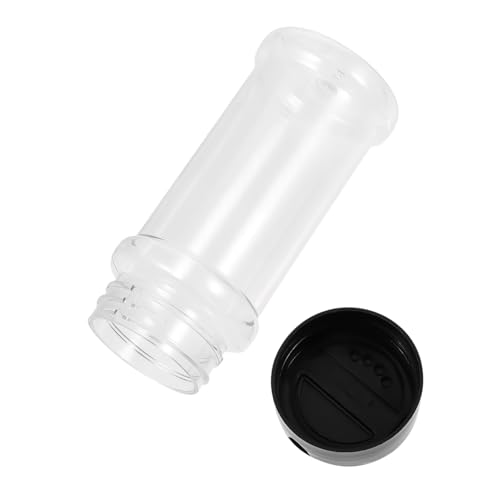 OFFSCH 12pcs Condiment Bottles Kit Plastic Squeeze Bottles Lids for Salt Pepper Spice Jar for Bbq Kitchen