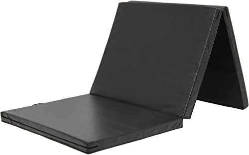 Karadastyle Gymnastics Mat Folding Stretch Mats 71"X31"X2" Exercise Muscle Training Children Play Horizontal Bar Mat Yoga Sports Soundproof Home Use (Black) #TOP8