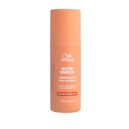 Wella Professionals Invigo Nutri Enrich Wonder Balm - Balsamo idratante anti-crespo con vitamina E - Leave-in Balsamo per ricci vividi - 150 ml