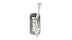 nystrom nh027300195-Swivel hook-0273-brushed Nickel-Finish aus gebürstetem Nickel