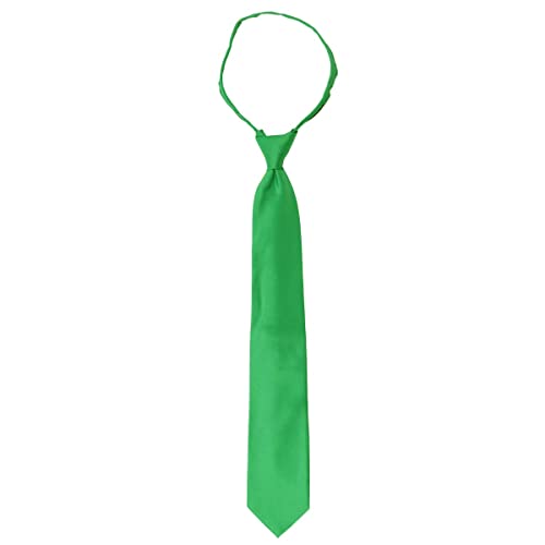 Image of boxed-gifts Umo Lorenzo Mens Zipper Ties Solid Color Pre Tied Polyester Neckties for Men and Women