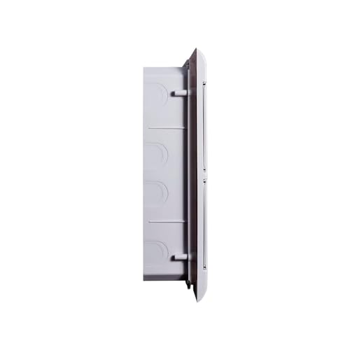 Quadro Embutir Ouro Box 24 Módulos Din Porta Opaca Steck Branco 24 Módulos