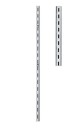 SSWBasics 3 foot Chrome Slotted Standard | Mounts to any stable wall surface and works with faceouts, brackets, hangrail, and shelving to put wall space to work.