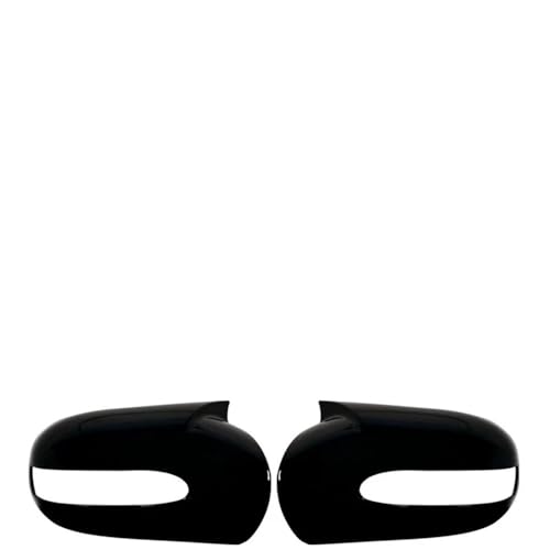 Coques de rétroviseurs pour Classe E et C W211 W203 2001-2007 en fibre carbone noir brillant