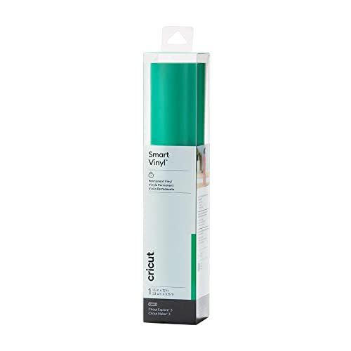 Cricut Smart Permanent Vinyl (13in x 12ft, Grass) for Explore and Maker 3 - Matless Cutting for Long cuts up to 12ft