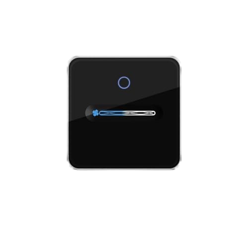 Interrupteur neutre requis tactile noir EU avec commande à glissière - 2