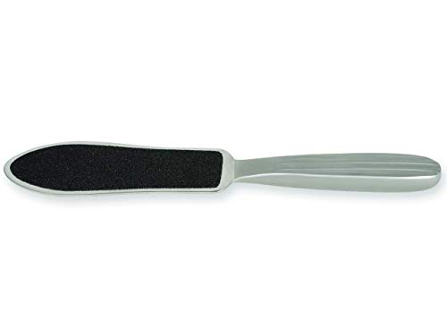 Gima - Fußpflegefeile, Raspel zur Entfernung von trockener und schuppiger Haut und von Hornhaut, Griff aus Metall, doppelte Seite, Länge 24 cm