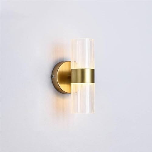UOPYNE Applique murale moderne, éclairage d'intérieur simple, 10 W, en acrylique côtelé, luminaire décoratif for salon, chambre à coucher, chevet, couloir, d'accentuation contemporain